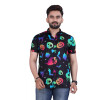 Regular Fit Printed Spread Collar Casual Shirt for Men