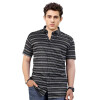 Stylish Printed Striped Half Sleeve Shirt for Men