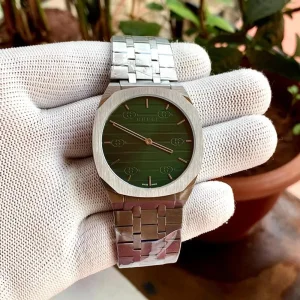 Stylish Gucci 25H Watch Series Ocean Green Quartz For Men (SUP134)