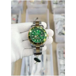 Stylish Rolex Oyster Perpetual Watch Submarine 2Ton Gold Green For Men (SUP42)