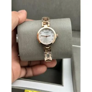 Premium Guess Watch Rose White For Women (SUP217)